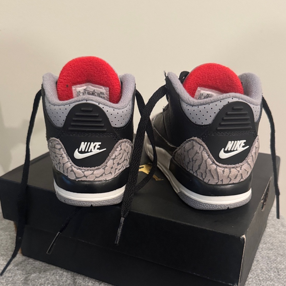 Jordan Kids Black and Gray Sneakers - Picture 3 of 6